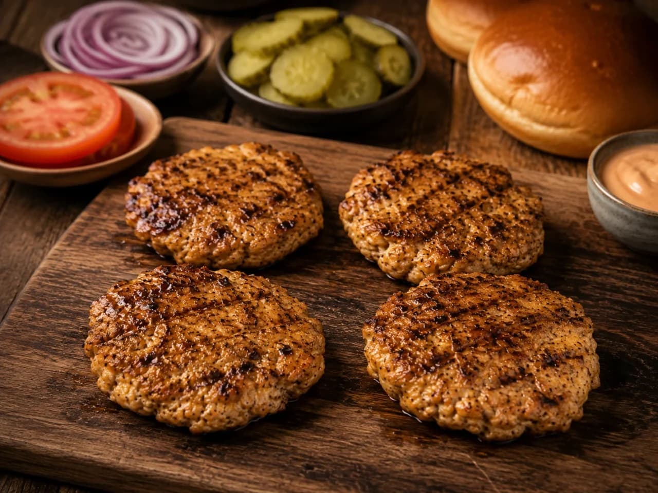 Chicken smash burger