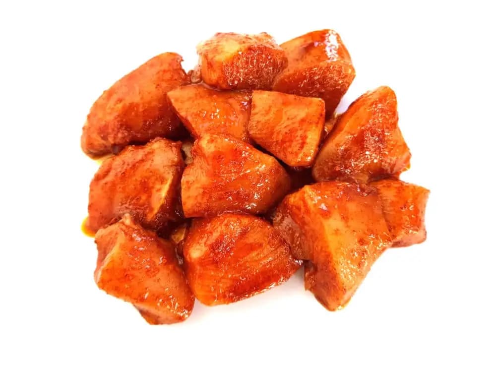 Kipfilet blokjes gekruid
