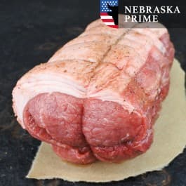 Halfomrollade entrecote Black Angus en varkenshaas Livar