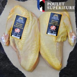 Kipfilet met vel en vleugel Label Rouge