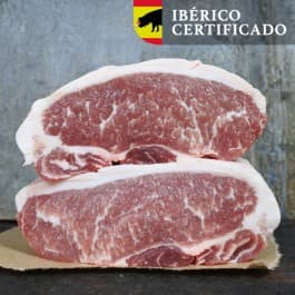 Varkensentrecote aan het stuk Iberico