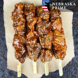 Skirt steak spies Black Angus USDA prime | Ketjap sesam