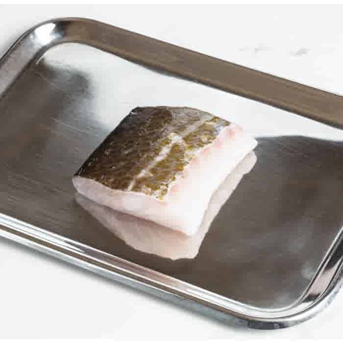 Wilde kabeljauwfilet met vel