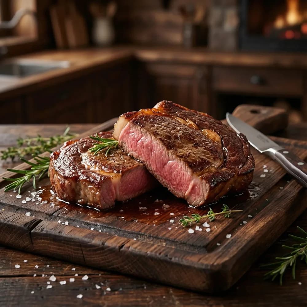 Black Angus ribeye El Rancho Uruguay